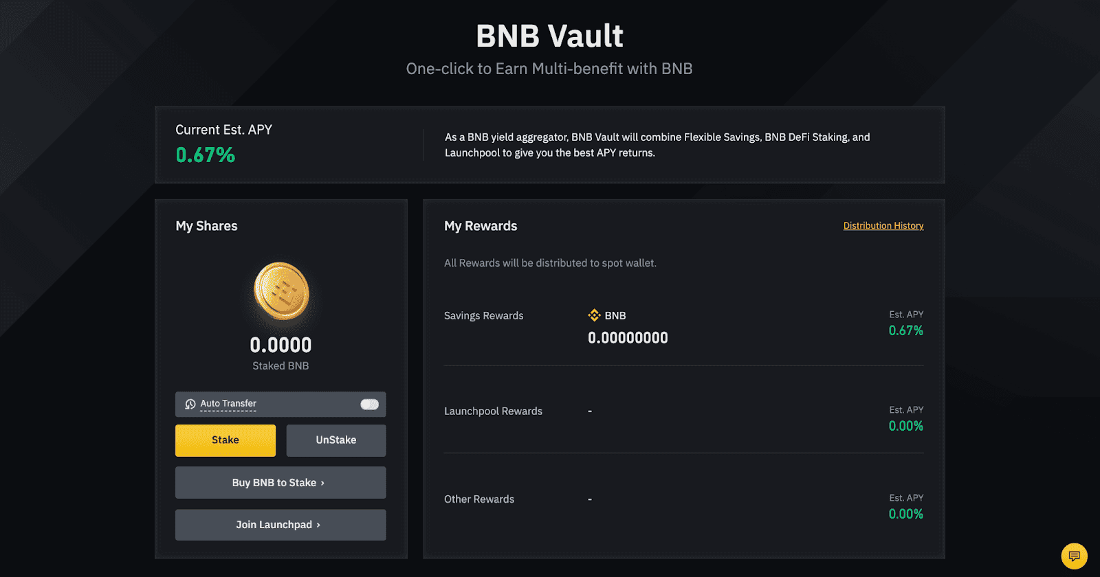Binance Earn DeFi Staking interface 2025