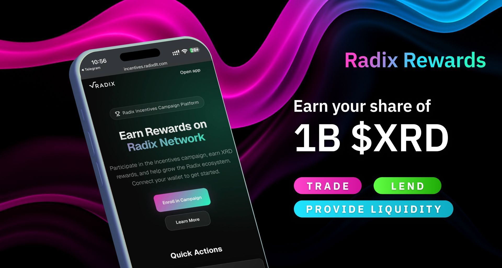 Radix Token Trek DeFi quest rewards