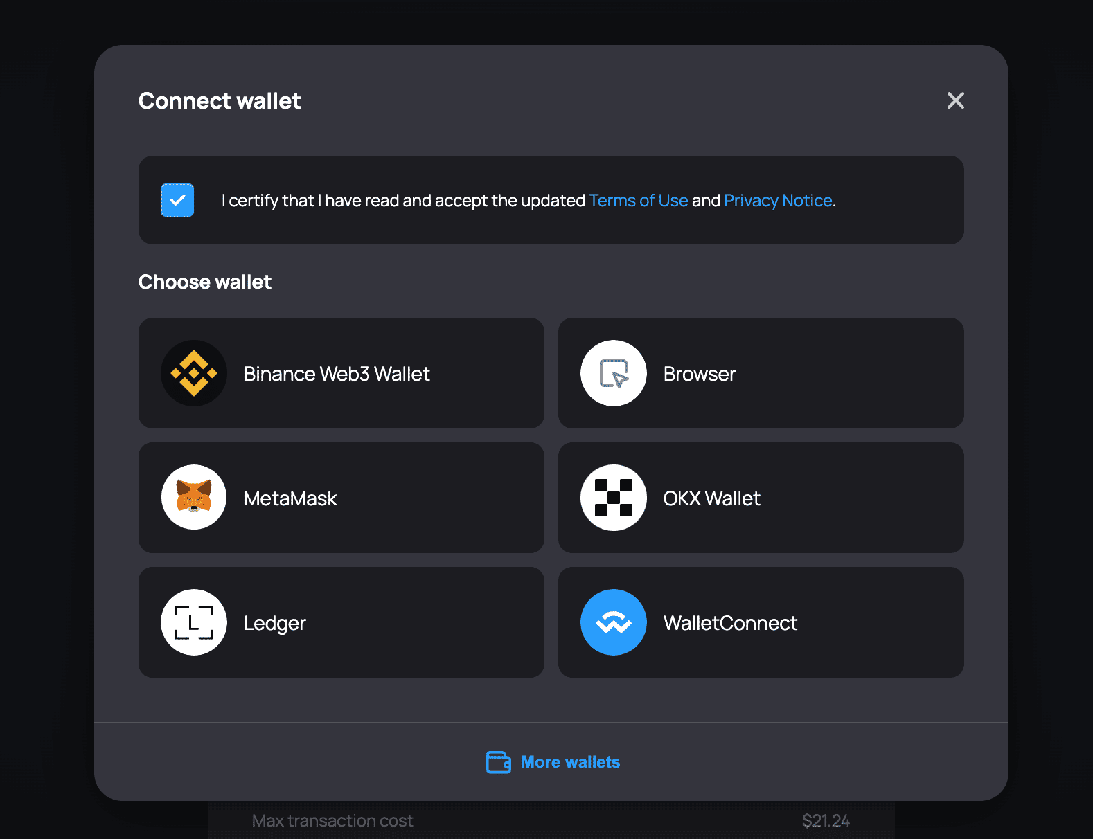 Lido Finance referral program interface