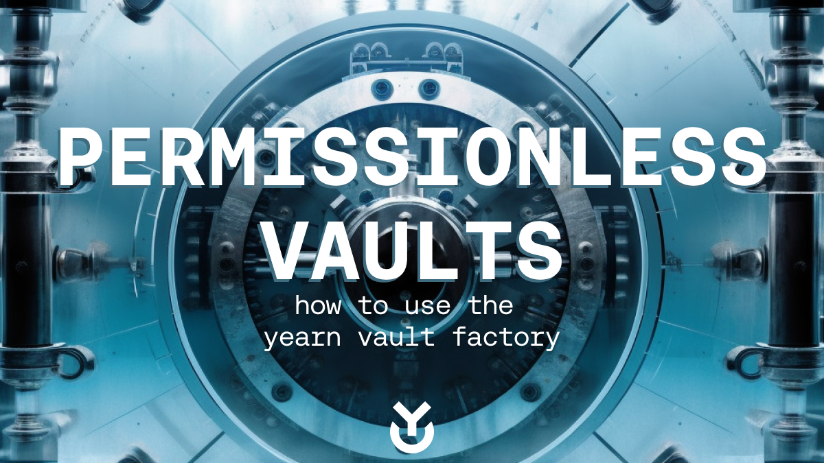 Yearn Finance auto-compounding vault interface