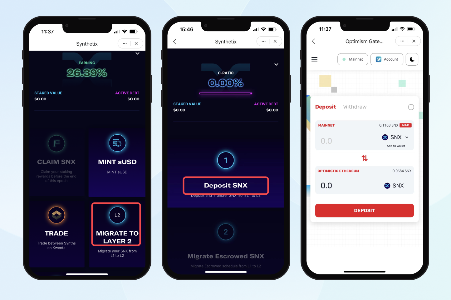 Synthetix staking rewards dashboard